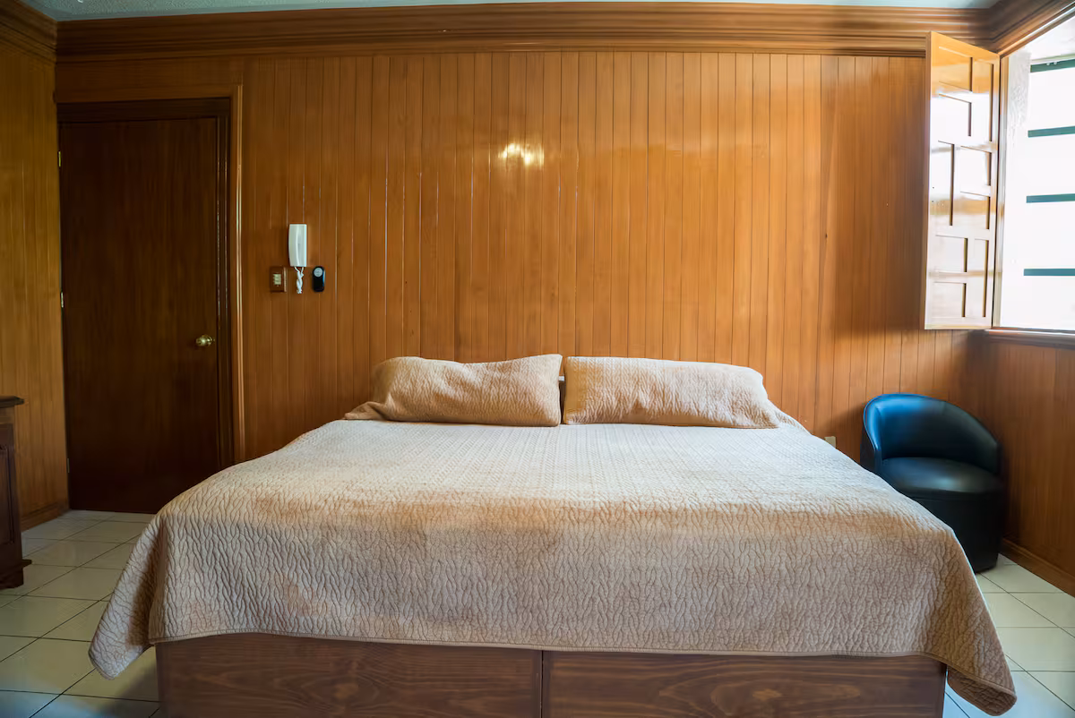 Bedroom in the Morelia home