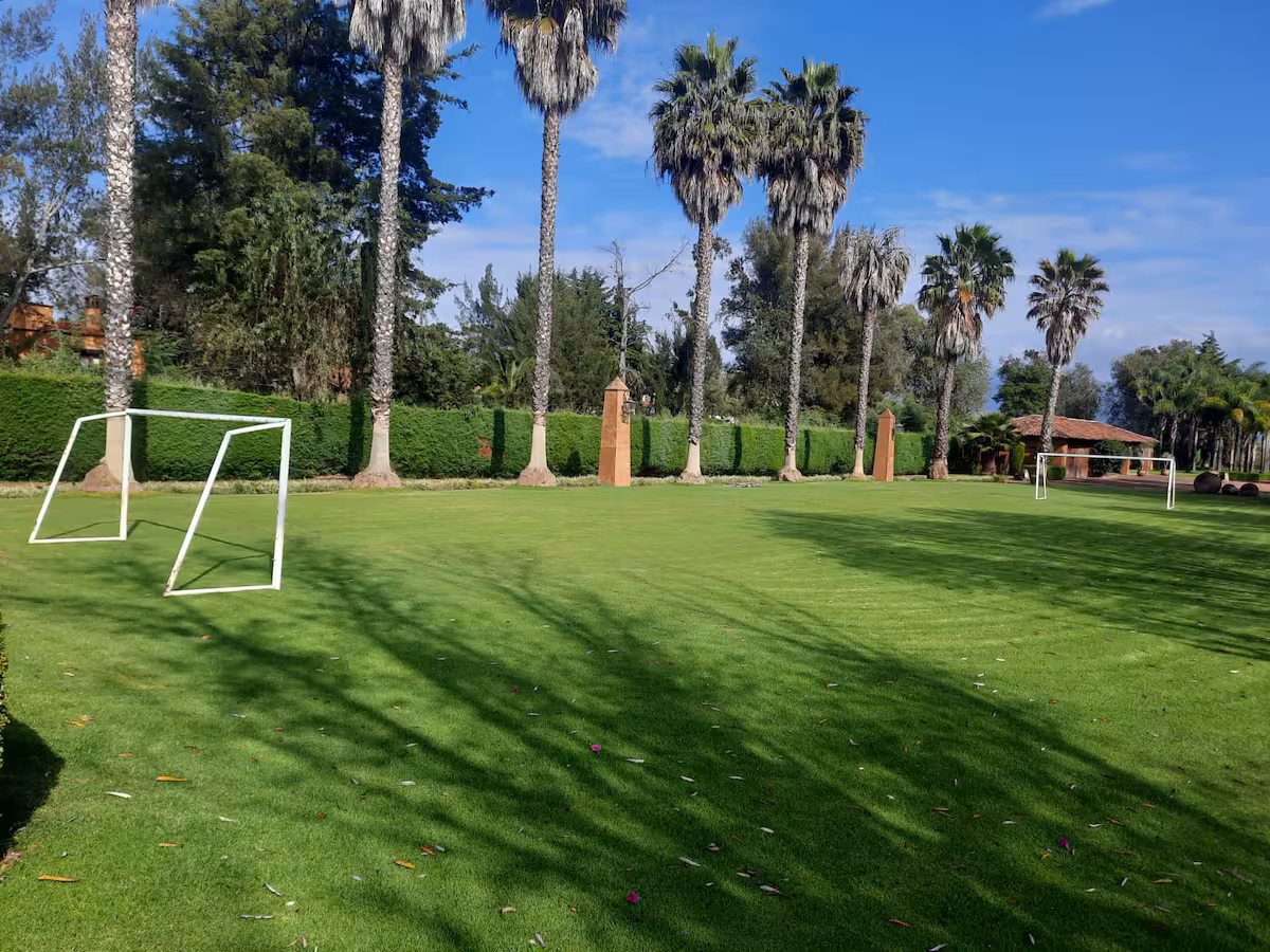 Recreation space at the Tzintzuntzan home